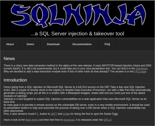 best sql injection tools